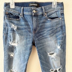 Express Skinny Ankle Mid Rise Stretch Jeans 8R